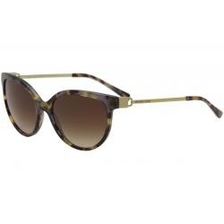 Michael Kors Women's Abi MK2052 MK/2052 Cat Eye Sunglasses - Brown Gray Tort Gold/Brown Smoke Grad   329213  - Lens 55 Bridge 18 Temple 140mm