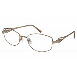 Aristar by Charmant Women's Eyeglasses AR16369 AR/16369 Full Rim Optical Frame - Brown   535 - Lens 49 Bridge 16 Lens 130mm