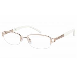 Aristar By Charmant Women's Eyeglasses AR16364 AR/16364 Half Rim Optical Frame - Gold - Lens 46 Bridge 17 Temple 130mm