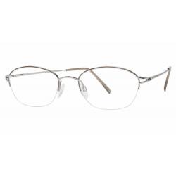 Aristar By Charmant Women's Eyeglasses AR6840 AR/6840 Half Rim Optical Frame - Cappuccino   071 - Lens 49 Bridge 19 Temple 135mm