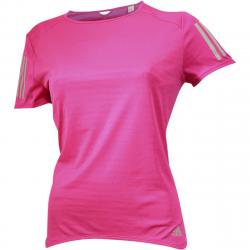 Adidas Women's Response Trail Running Climacool Short Sleeve T Shirt - Shock Pink - Medium