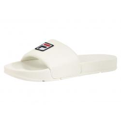 Fila Men's Drifter F Box Slides Sandals Shoes - Gardenia/Fila Navy/Fila Red - 7 D(M) US
