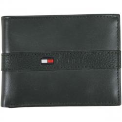 Tommy Hilfiger Men's Genuine Leather Two Tone Passcase Billfold Wallet - Green