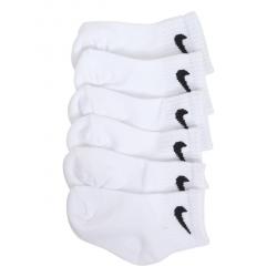 Nike Infant/Toddler Boy's 6 Pairs Logo Pack Socks - White - 12 24 Months