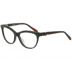 Missoni Women's Eyeglasses MI836V MI/836/V Full Rim Optical Frame - Green/Brown   04 - Lens 54 Bridge 17 Temple 140mm