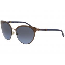 Tory Burch Women's TY6058 TY/6058 Fashion Cat Eye Sunglasses - Bronze/Navy Blue Gradient   3237/8F - Lens 55 Bridge 19 B 49 ED 57.6 Temple 135mm