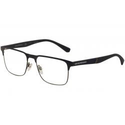 Emporio Armani Men's Eyeglasses EA1061 EA/1061 Full Rim Optical Frame - Matte Blue/ Matte Gunmetal   3174 - Lens 55 Bridge 17 Temple 145mm