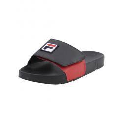 Fila Men's Drifter Strap Slides Sandals Shoes - Black/White/Fila Red - 7 D(M) US