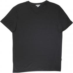 Calvin Klein's Men's Slim Fit Cotton V Neck Short Sleeve T Shirt - Black - X Large