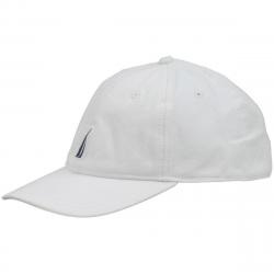 Nautica Anchor J Class Adjustable Cotton Cap Baseball Hat (One Size Fits Most) - White - One Size