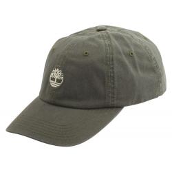 Timberland Men's Dad Cotton Strapback Baseball Cap Hat - Grape Leaf - One Size Fits Most