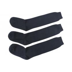 Jefferies Socks Girl's 3 Pairs School Uniform Knee High Socks - Navy - Medium; Fits Shoe 12 6 (Little Kid)