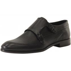 Hugo Boss Men's Dressapp Embossed Leather Loafers Shoes - Black - 11 D(M) US