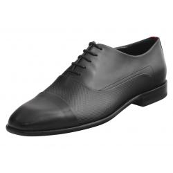 Hugo Boss Men's Appeal Calfskin Leather Oxfords Shoes - Black - 10 D(M) US