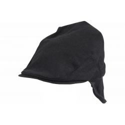 Dorfman Pacific Men's Earflap Fold Ivy Cap Hat - Black - Small/Medium
