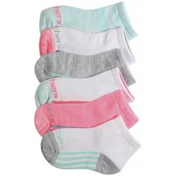 Skechers Toddler Girl's 6 Pairs Anklets Socks - Bright Combo - 2T 4T