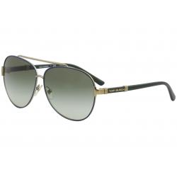 Tory Burch Women's TY6056 TY/6056 Fashion Pilot Sunglasses - Navy Gold/Green Gradient   3058/8E - Lens 59 Bridge 10 B 51.1 ED 66.0 Temple 135mm