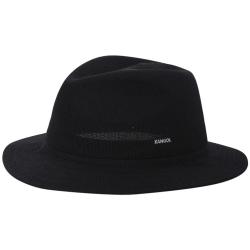 Kangol Men's Baron Pinch Front Trilby Hat - Black - Large