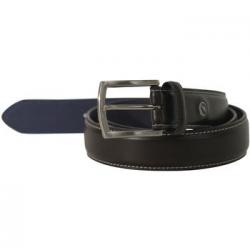 Nautica Men's Double Stitch Genuine Leather Belt - Brown - 42