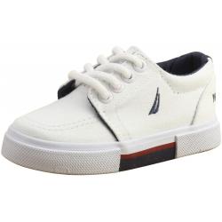 Nautica Toddler/Little/Big Boy's Berrian Canvas Sneakers Shoes - White - 7 M US Toddler