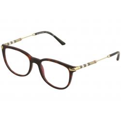 Burberry Women's Eyeglasses B2255Q B/2255/Q Full Rim Optical Frame - Havana/Bordeaux   3657 - Lens 53 Bridge 18 Temple 140mm