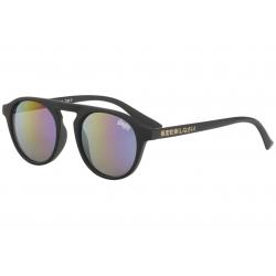 Superdry SDS Palm Springs Fashion Round Sunglasses - Rubber Black/Grey Multi Flash   104 -  Lens 49 Bridge 19 Temple 145mm
