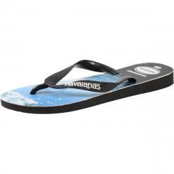 Havaianas Men's Top Photoprint Flip Flops Sandals Shoes - Black/Ocean - 11 12 D(M) US