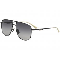 Gucci Men's GG0336S GG/0336/S 002 Black Fashion Pilot Polarized Sunglasses 60mm - Black/Grey Gradient   002 - Lens 60 Bridge 13 Temple 145mm