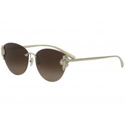 Versace Women's VE2196B VE/2196/B Fashion Cat Eye Sunglasses - Pale Gold/Brown Gradient   1252/13 - Lens 58 Bridge 15 B 47.8 ED 64.3 Temple 140mm