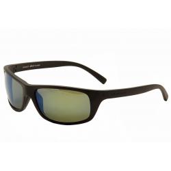 Serengeti Men's Bormio Sport Sunglasses - Satin Black/Blue Polarized   8165 - Medium Fit