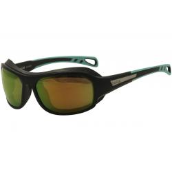 Bolle Men's Whitecap Wrap Sunglasses - Matte Black/Green   12248  - Medium/Large Fit
