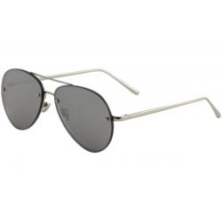 Yaaas! 3027 Pilot Sunglasses - Silver/Silver Flash   D - Lens 65 Bridge 16 Temple 140mm