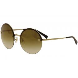 Versace Women's VE2176 VE/2176 Fashion Sunglasses - Pale Gold/Brown Gradient Gold Mirror   12526U  - Lens 59 Bridge 18 Temple 135mm