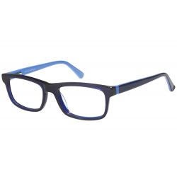 Bocci Men's Eyeglasses 380 Full Rim Optical Frame - Blue   09 - Lens 52 Bridge 17 Temple 140mm