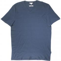 Calvin Klein's Men's Slim Fit Cotton V Neck Short Sleeve T Shirt - Flood - X Large