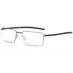 Ic! Berlin Men's Eyeglasses Arcus Full Rim Flex Optical Frame - Graphite/Black  - Lens 49 Bridge 18 Temple 145mm