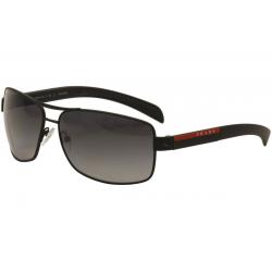 Prada Linea Rossa Men's SPS54I SPS 54I Sunglasses - Black Rubber Red/Grey   DG0 5W1  - Lens 65 Bridge 14 Temple 125mm