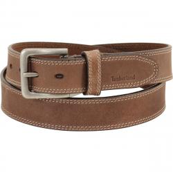 Timberland Men's Genuine Boot Leather Belt - Dark Brown - 36