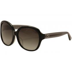 Gucci Women's GG0080SK GG/0080/SK Fashion Sunglasses - Black Grey/Grey Gradient    002  - Lens 61 Bridge 17 Temple 130mm
