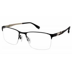 Charmant Perfect Comfort Men's Eyeglasses TI12317 TI/12317 Optical Frame - Black   BK - Lens 54 Bridge 19 Lens 140mm
