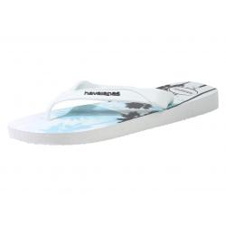 Havaianas Men's Surf Flip Flops Sandals Shoes - Beige/Navy Blue - 9 10 D(M) US
