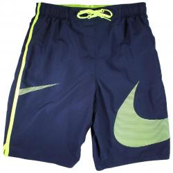 Nike Men's Macro Swoosh Diverge 11 Inch Trunks Swimwear - Obsidian - Small