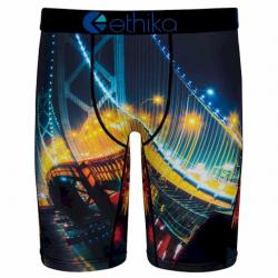 Ethika Men's The Staple Fit Bae Bridge Long Boxer Briefs Underwear - Multi - X Large