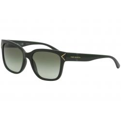 Tory Burch Women's TY9050 TY/9050 Fashion Square Sunglasses - Garden Dark Green/Green Gradient   1525/8E - Lens 55 Bridge 17 B 45 ED 61.6 Temple 140mm