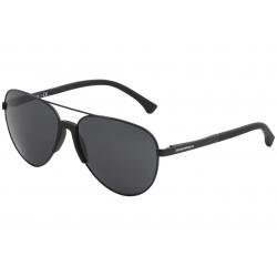 Emporio Armani Men's EA2059 EA/2059 Fashion Pilot Sunglasses - Black - Lens 61 Bridge 15 Temple 140mm