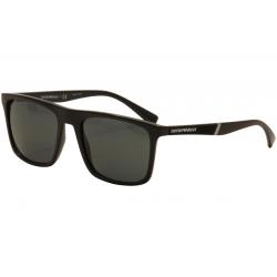 Emporio Armani Men's EA4097 EA/4097 Fashion Sunglasses - Black SilverGrey   5017/87 - Lens 56 Bridge 19 Temple 145mm