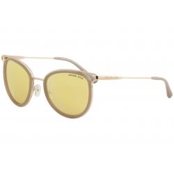 Michael Kors Women's Havana MK1025 MK/1025 Fashion Round Sunglasses - Rose Gold Milky Pink/Rose Gold Mirror   12017J - Lens 52 Bridge 20 Temple 140mm