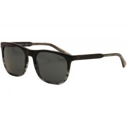 Emporio Armani Men's EA4099 EA/4099 Fashion Sunglasses - Black Grey Stripes/Grey   5566/87 - Lens 56 Bridge 19 Temple 145mm