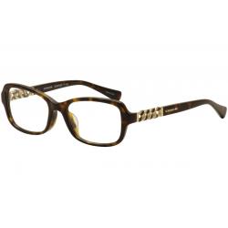 Coach Women's Eyeglasses HC 6075QF 6075/Q/F Full Rim Optical Frames - Dark Tortoise/Gold  Clear  5120 - Lens 52 Bridge 18 Temple 135mm