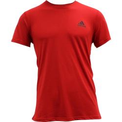 Adidas Men's Ultimate Short Sleeve Tee Climalite T Shirt - Scarlet - Large